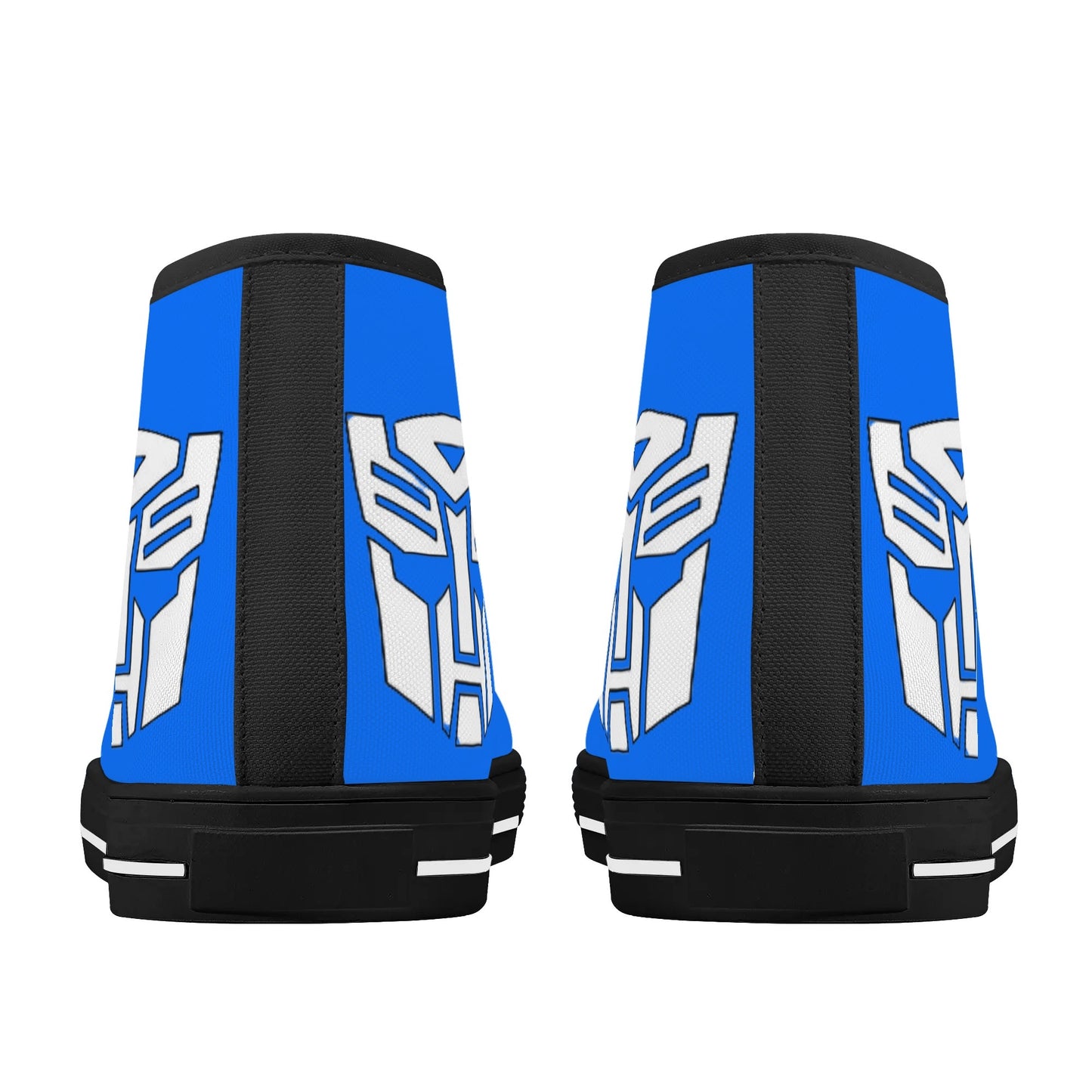 BLUE TRANSFORMER - Mens High Top Canvas Shoes