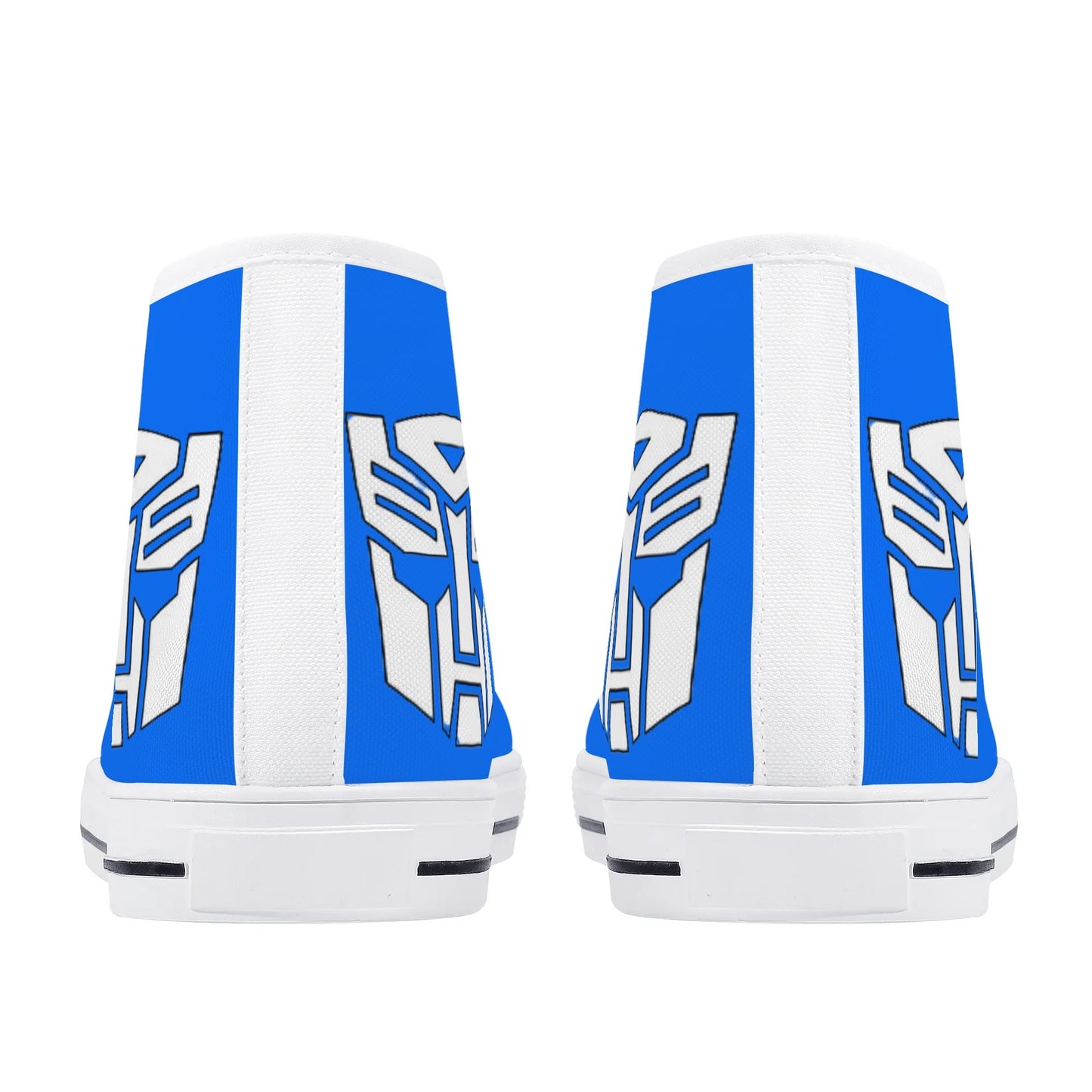 BLUE TRANSFORMER - Mens High Top Canvas Shoes