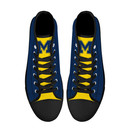 MICHIGAN Mens High Top Canvas Shoes - LOGO Tongue