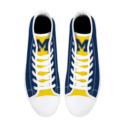 MICHIGAN Mens High Top Canvas Shoes - LOGO Tongue