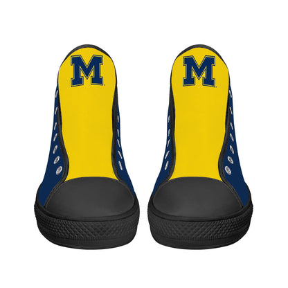 MICHIGAN Mens High Top Canvas Shoes - LOGO Tongue