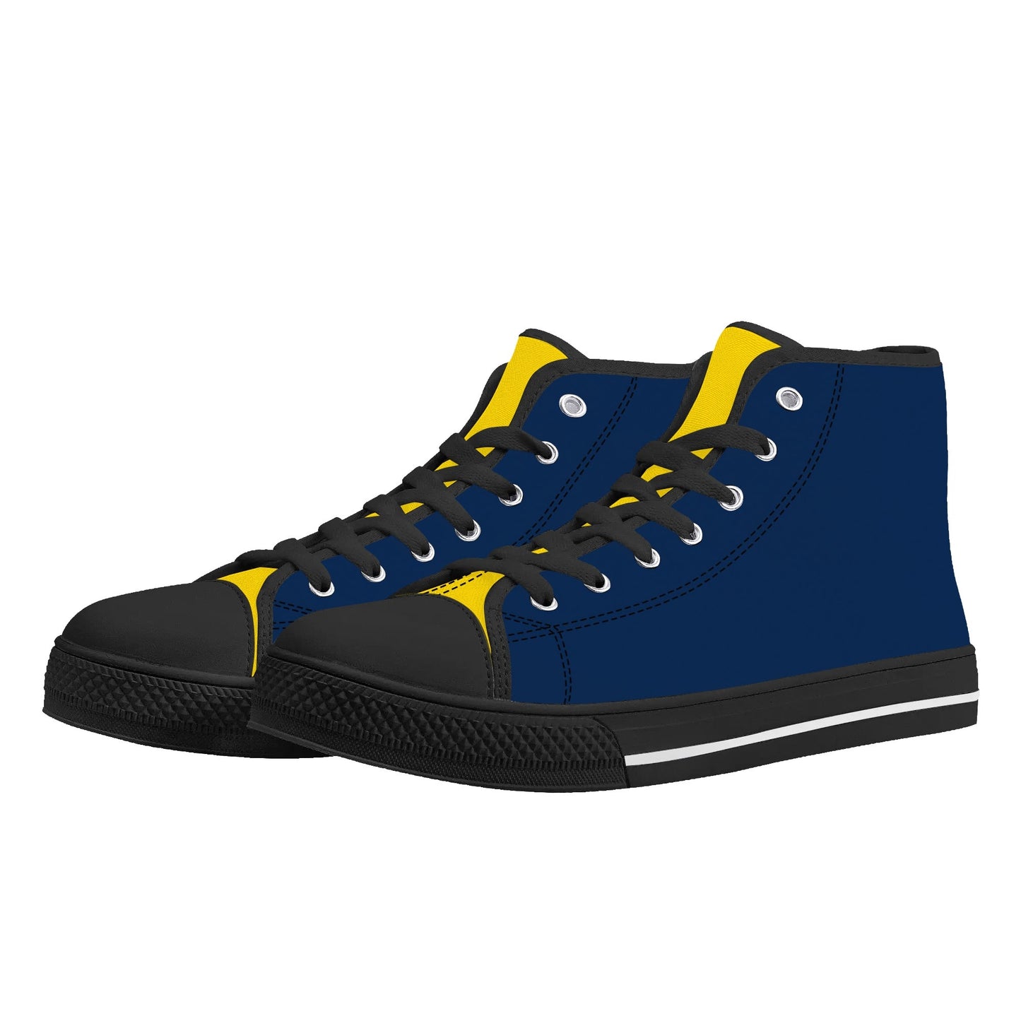 Michigan Wolverines - Mens High Top Canvas Shoes