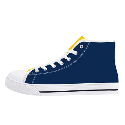 Michigan Wolverines - Mens High Top Canvas Shoes