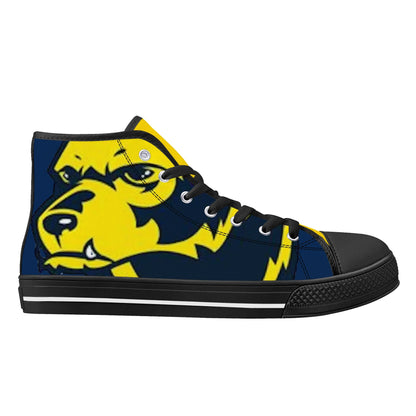 Michigan Wolverines - Mens High Top Canvas Shoes