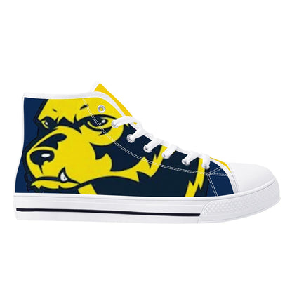 Michigan Wolverines - Mens High Top Canvas Shoes