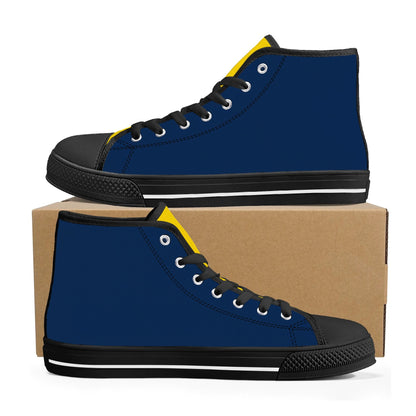 Michigan Wolverines - Mens High Top Canvas Shoes