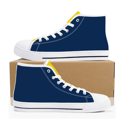 Michigan Wolverines - Mens High Top Canvas Shoes