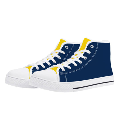 Michigan Wolverines - Mens High Top Canvas Shoes