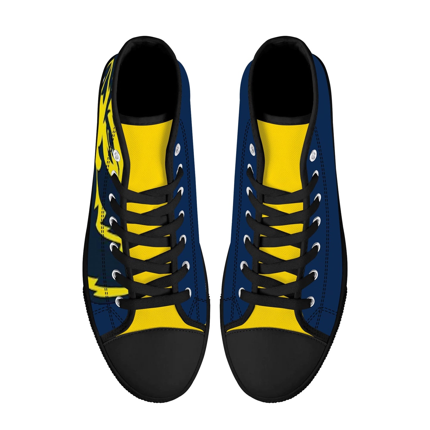 Michigan Wolverines - Mens High Top Canvas Shoes