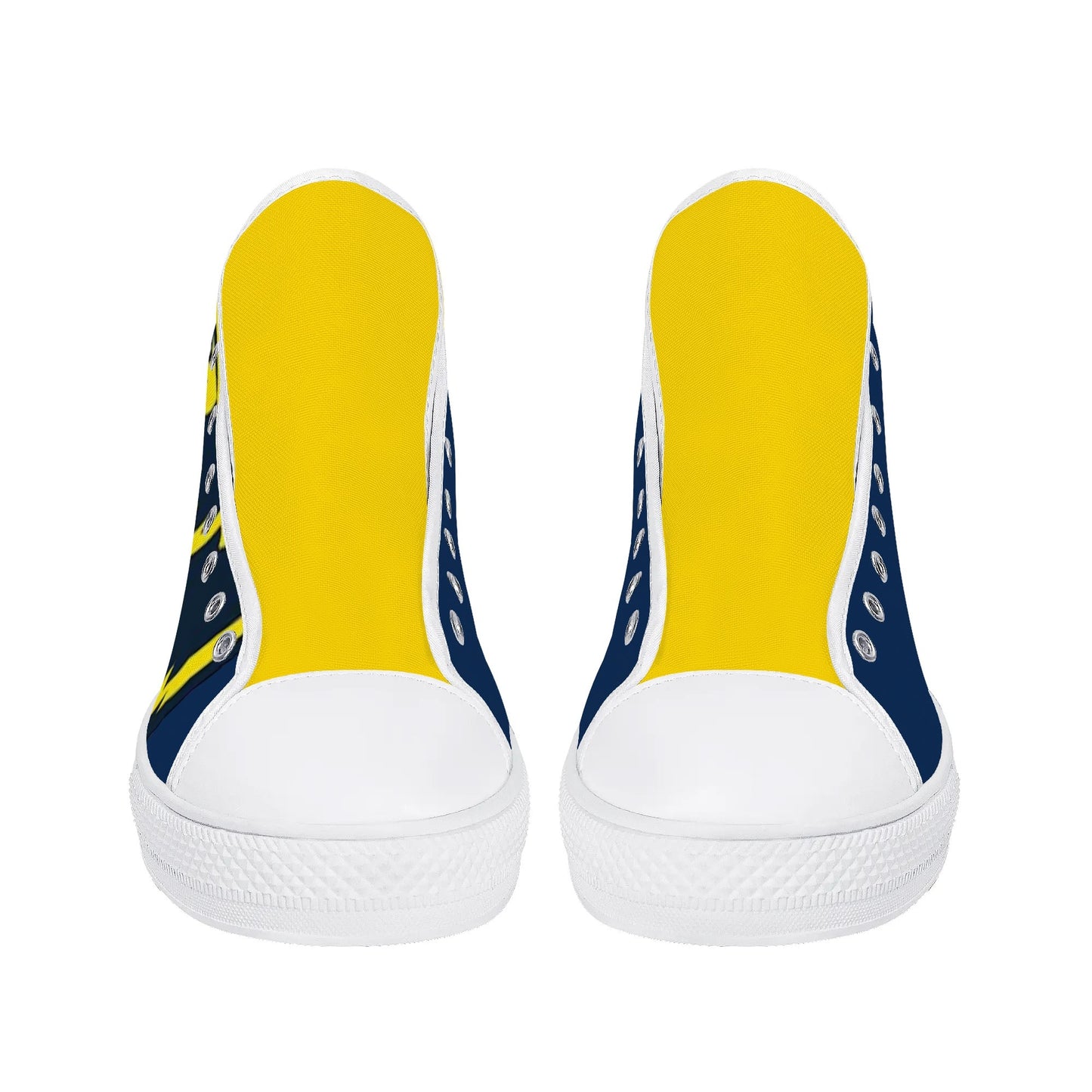 Michigan Wolverines - Mens High Top Canvas Shoes