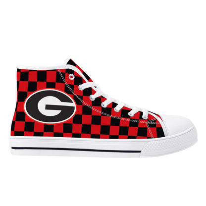 UGA - GEORGIA ON MY MIND - Mens High Top Canvas Shoes