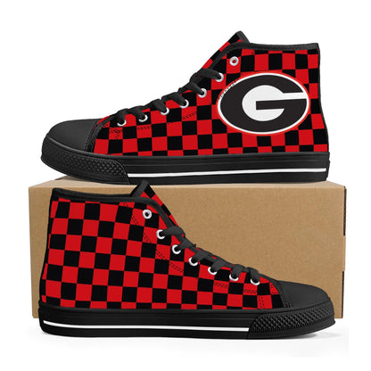 UGA - GEORGIA ON MY MIND - Mens High Top Canvas Shoes