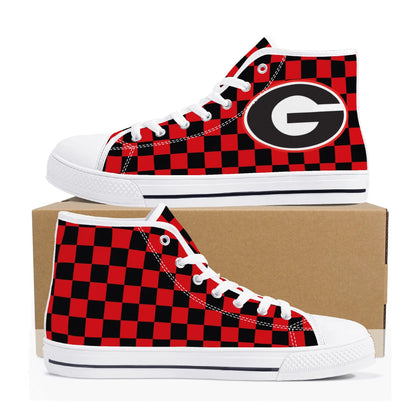 UGA - GEORGIA ON MY MIND - Mens High Top Canvas Shoes