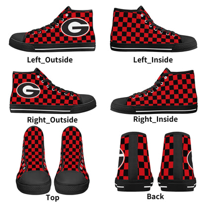 UGA - GEORGIA ON MY MIND - Mens High Top Canvas Shoes