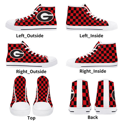 UGA - GEORGIA ON MY MIND - Mens High Top Canvas Shoes