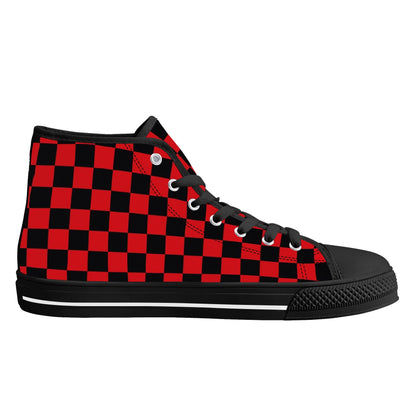 UGA CHECK DAT BULLDOG! - Mens High Top Canvas Shoes