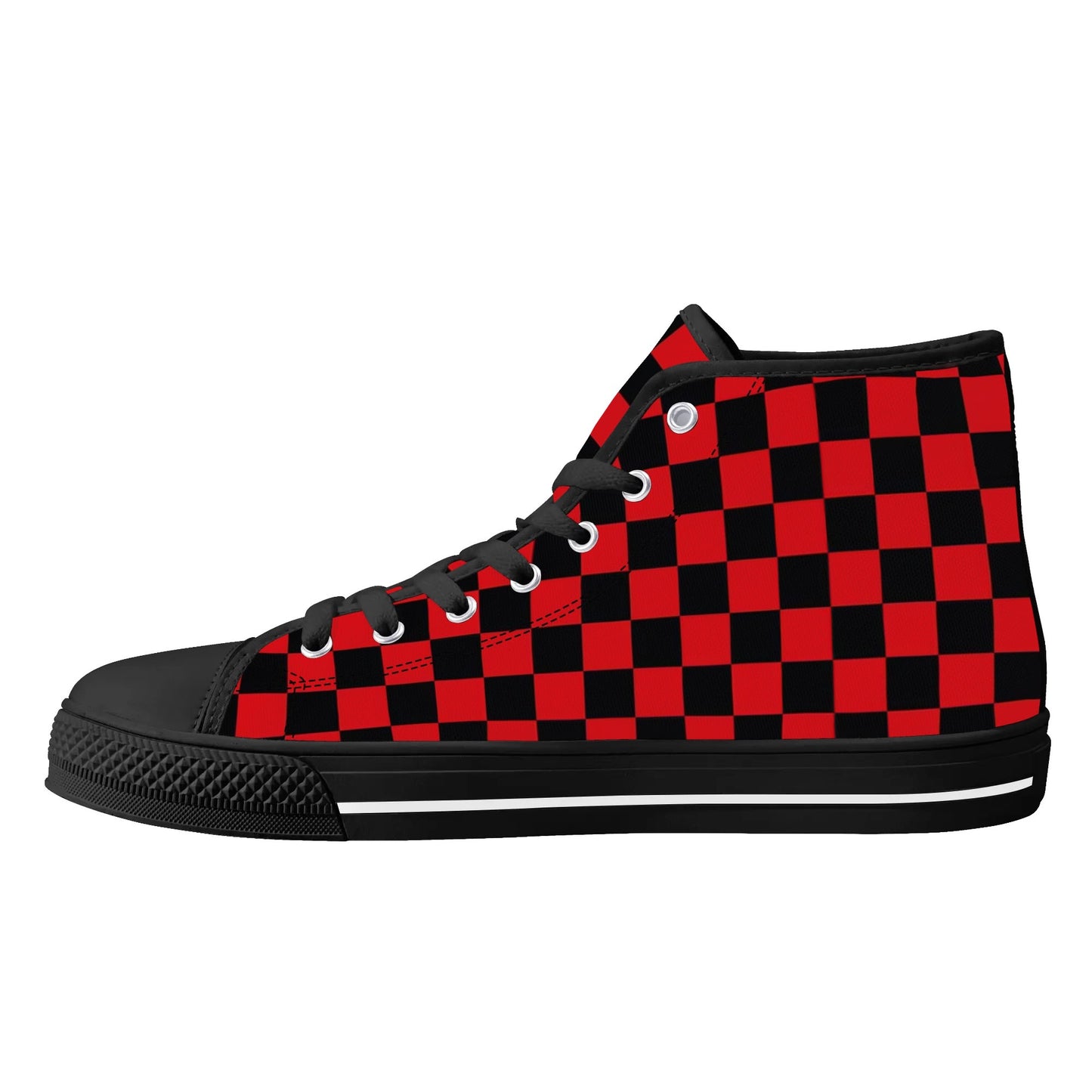 UGA CHECK DAT BULLDOG! - Mens High Top Canvas Shoes