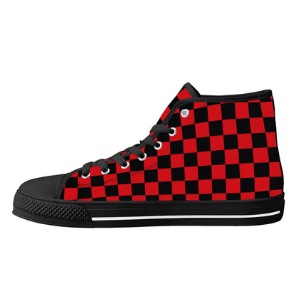 UGA CHECK DAT BULLDOG! - Mens High Top Canvas Shoes