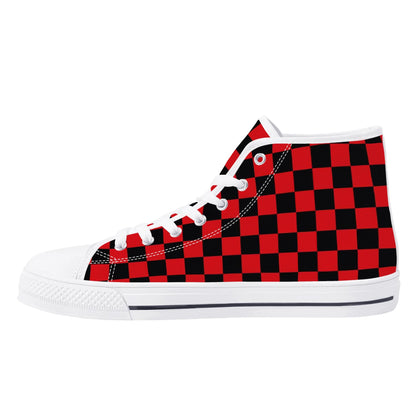 UGA CHECK DAT BULLDOG! - Mens High Top Canvas Shoes