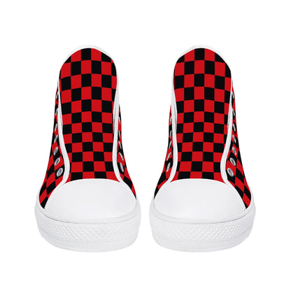 UGA CHECK DAT BULLDOG! - Mens High Top Canvas Shoes