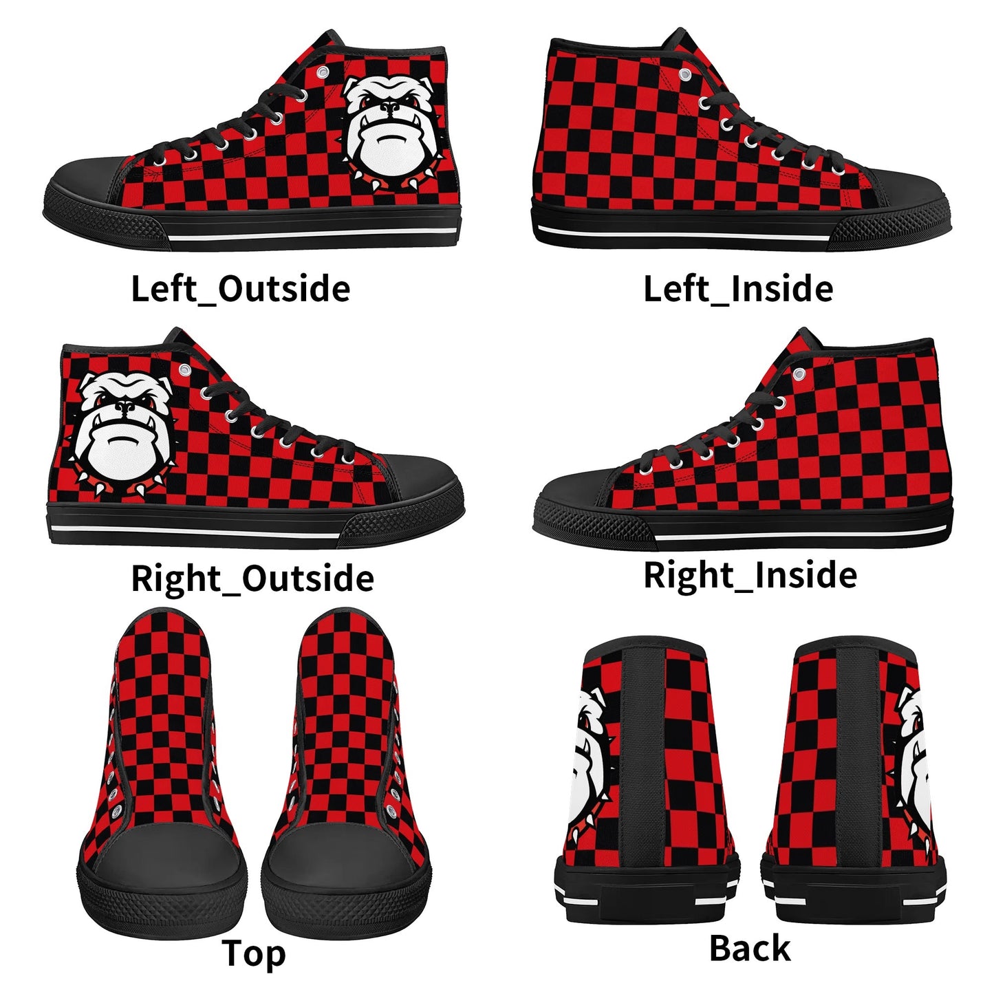 RUFF RUFF DAWGS - Mens High Top Canvas Shoes