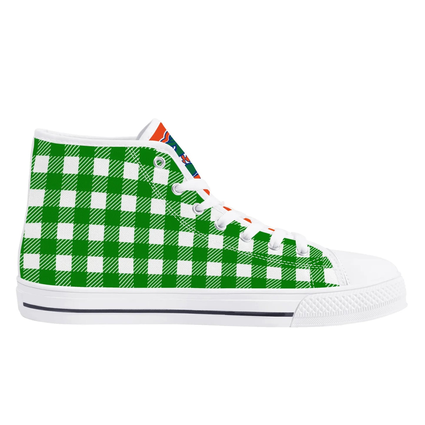 Mens High Top Canvas Shoes - Customized Tongue