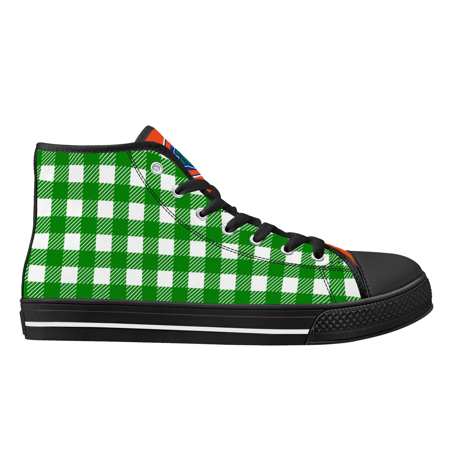 Mens High Top Canvas Shoes - Customized Tongue