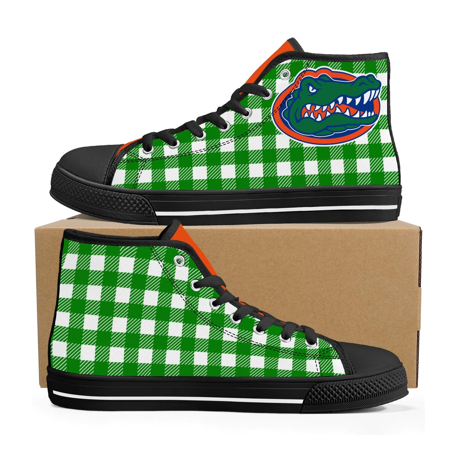 Mens High Top Canvas Shoes - Customized Tongue