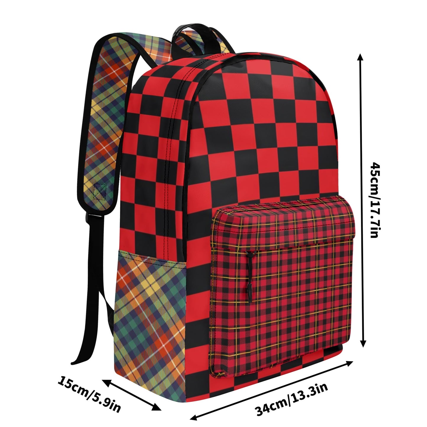 17 Inch Twill (PU) Leather School Backpack