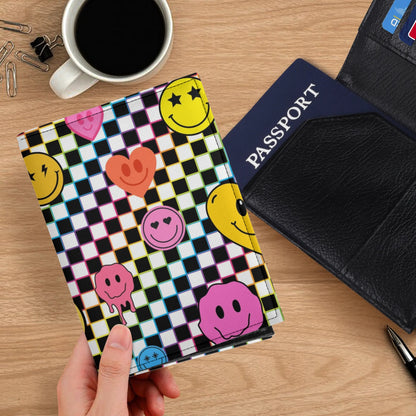 PU Leather Passport Case Business Name ID Card Holder