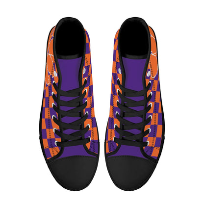 CLEMSON TIGERS - MASSIVE PAW - Mens High Top Canvas Shoes