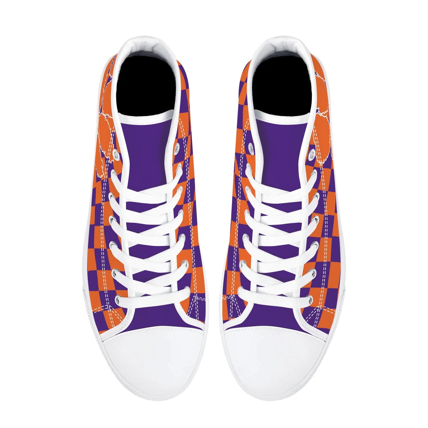 CLEMSON TIGERS - MASSIVE PAW - Mens High Top Canvas Shoes