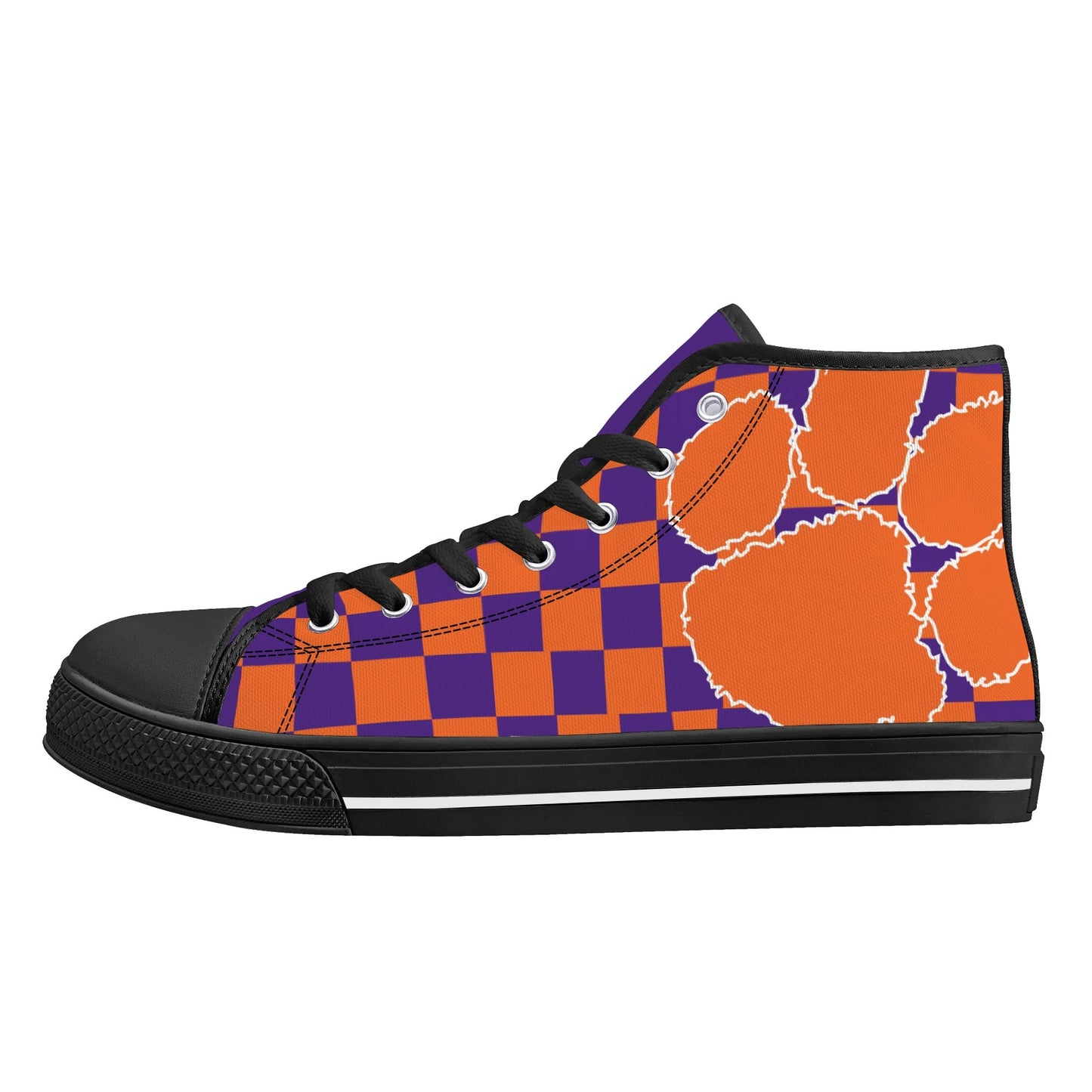 CLEMSON TIGERS - MASSIVE PAW - Mens High Top Canvas Shoes