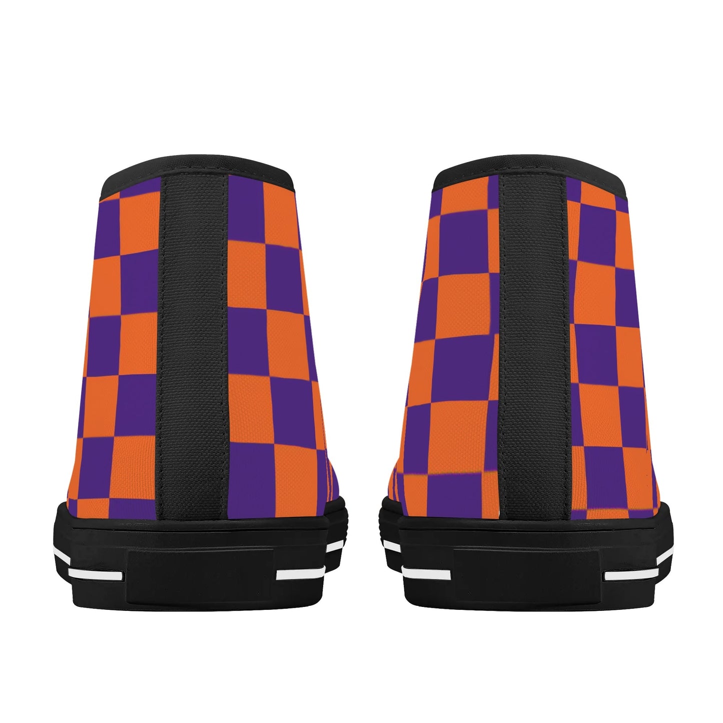 Clemson Tigers - Mens High Top Canvas Shoes - Clemson Logo Tongue
