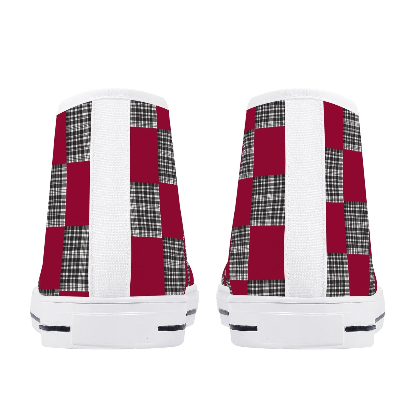 University of South Carolina - Checkered Pattern - Mens High Top Canvas Shoes