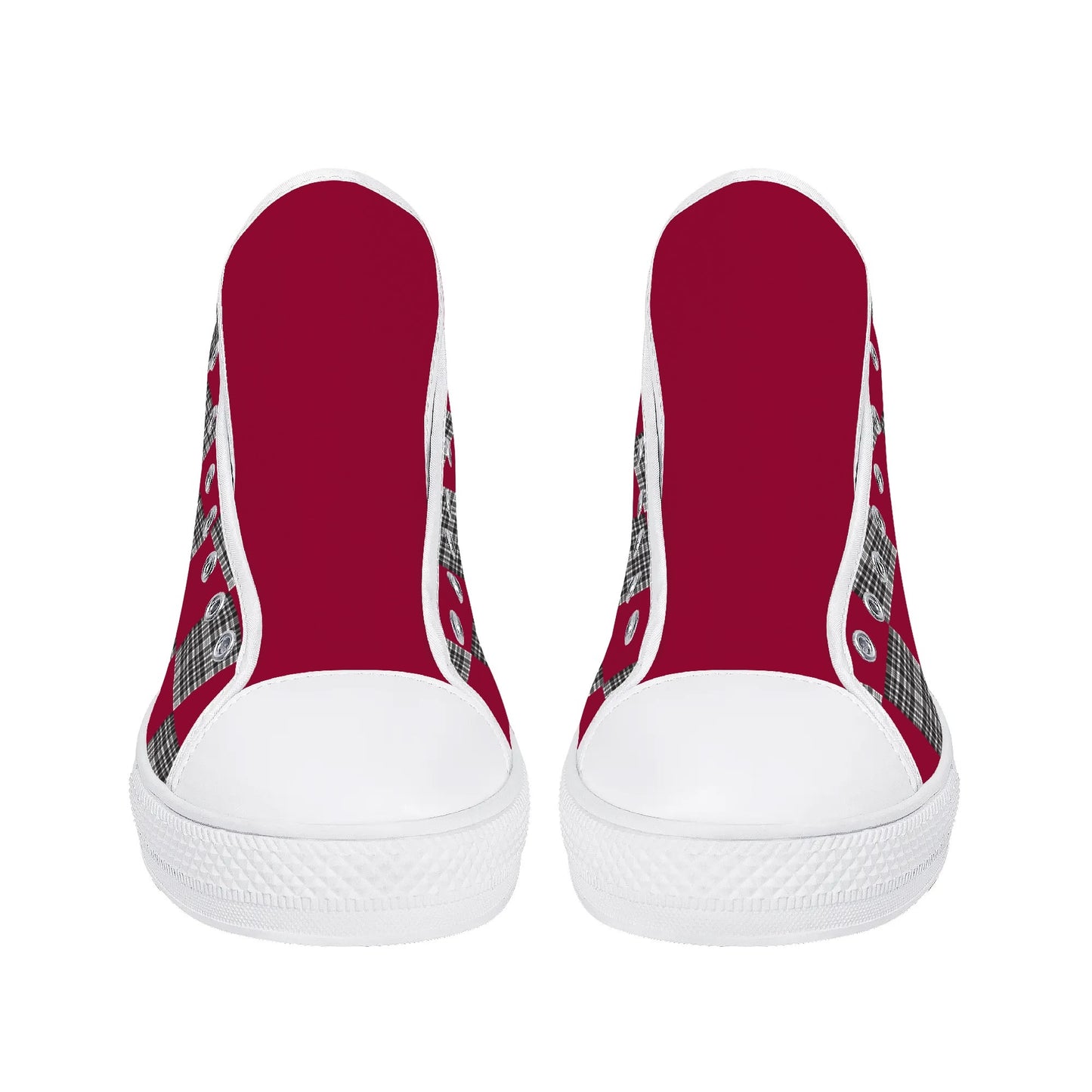 University of South Carolina - Checkered Pattern - Mens High Top Canvas Shoes