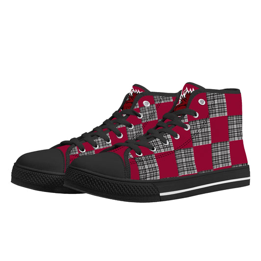 University of South Carolina Gamecocks - Mens High Top Canvas Shoes - Gamecock Logo Tongue