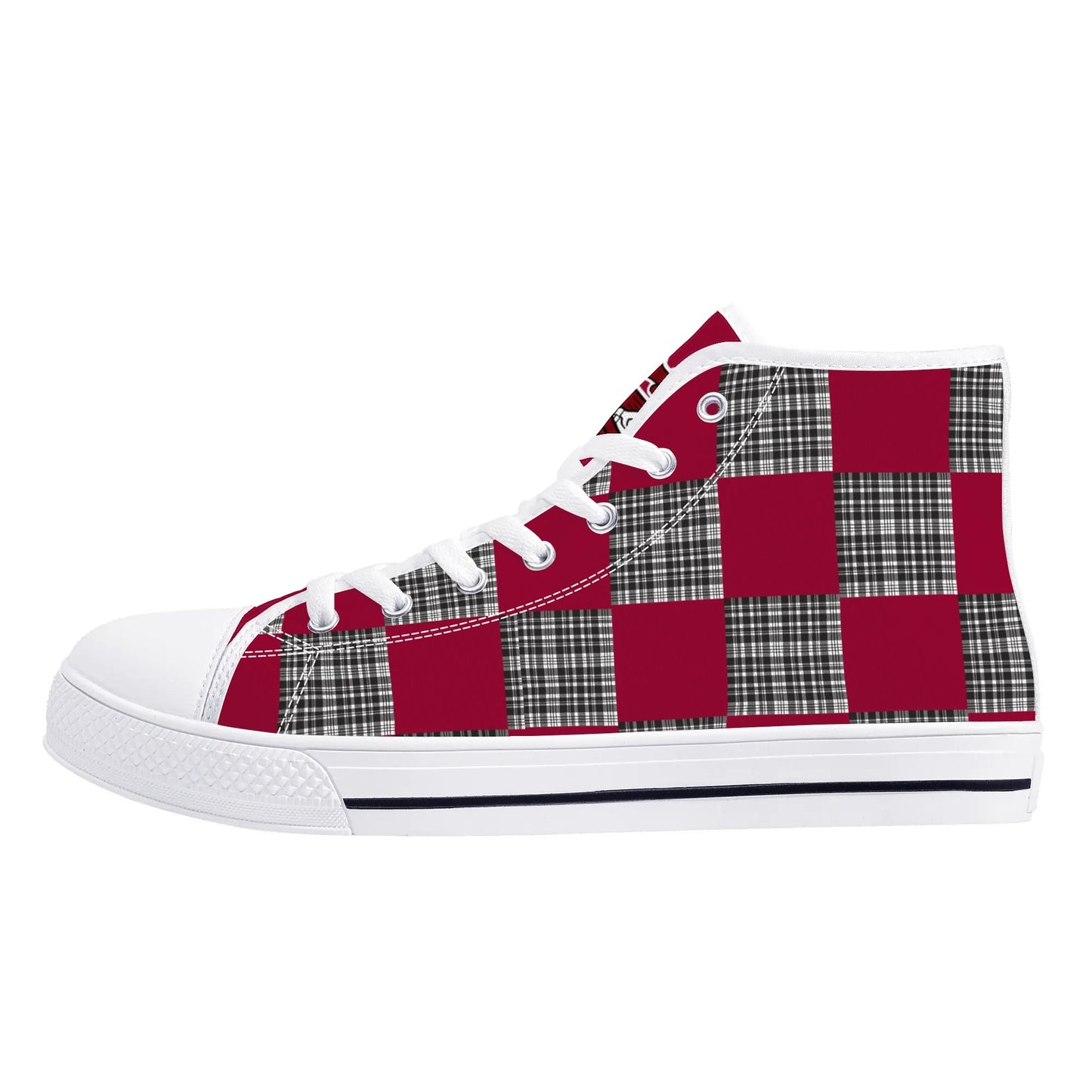 University of South Carolina Gamecocks - Mens High Top Canvas Shoes - Gamecock Logo Tongue