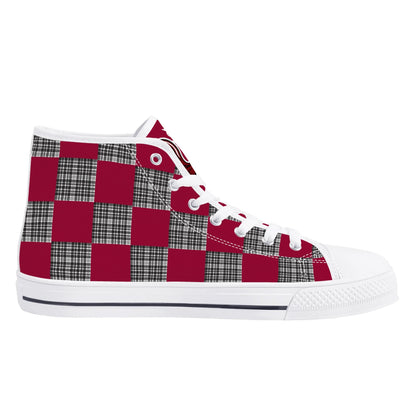 University of South Carolina Gamecocks - Mens High Top Canvas Shoes - Gamecock Logo Tongue