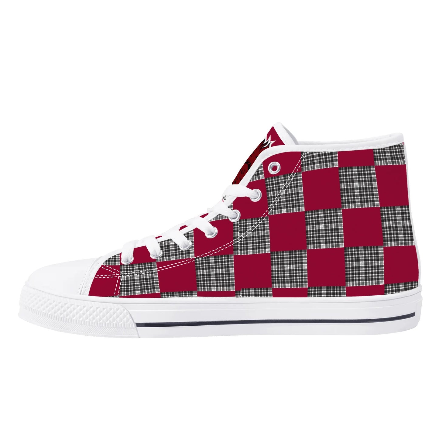 University of South Carolina Gamecocks - Mens High Top Canvas Shoes - Gamecock Logo Tongue