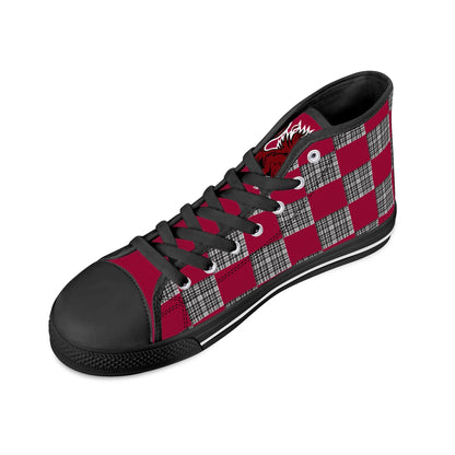 University of South Carolina Gamecocks - Mens High Top Canvas Shoes - Gamecock Logo Tongue