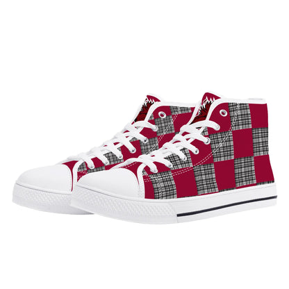 University of South Carolina Gamecocks - Mens High Top Canvas Shoes - Gamecock Logo Tongue