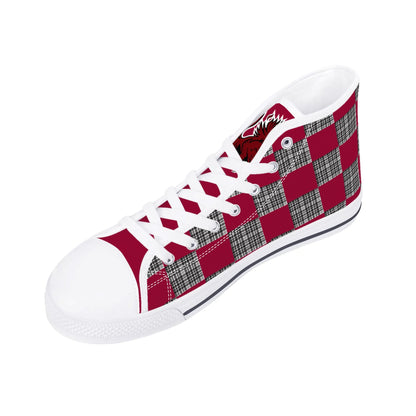 University of South Carolina Gamecocks - Mens High Top Canvas Shoes - Gamecock Logo Tongue