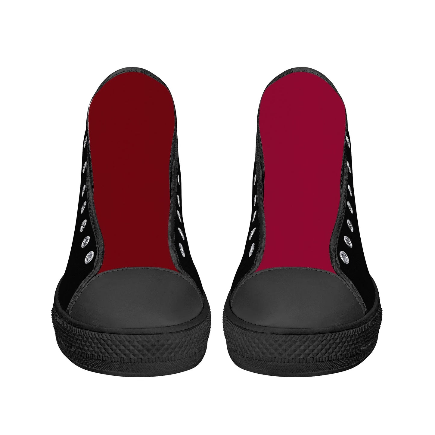 USC Gamecocks - BLACK AND GARNET Mens High Top Canvas Shoes - Gamecock Logo Tongue