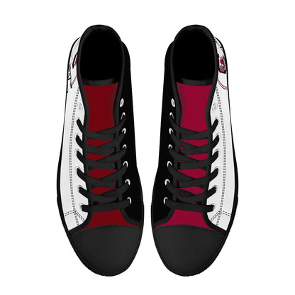 Univeristy of South Carolina Gamecocks - Mens High Top Canvas Shoes - UofSC Helmet Tongue