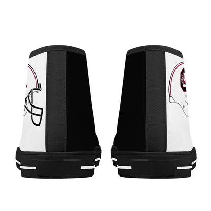 Univeristy of South Carolina Gamecocks - Mens High Top Canvas Shoes - UofSC Helmet Tongue