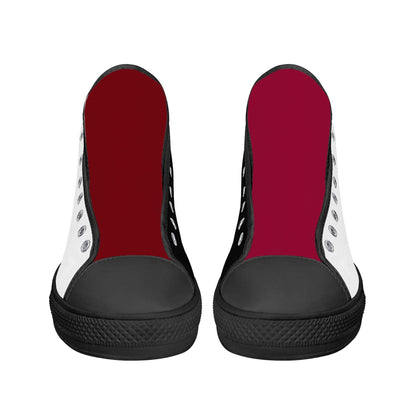 Univeristy of South Carolina Gamecocks - Mens High Top Canvas Shoes - UofSC Helmet Tongue