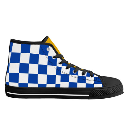 PITTS PANTHERS CHECKERED PATTERN - Mens High Top Canvas Shoes