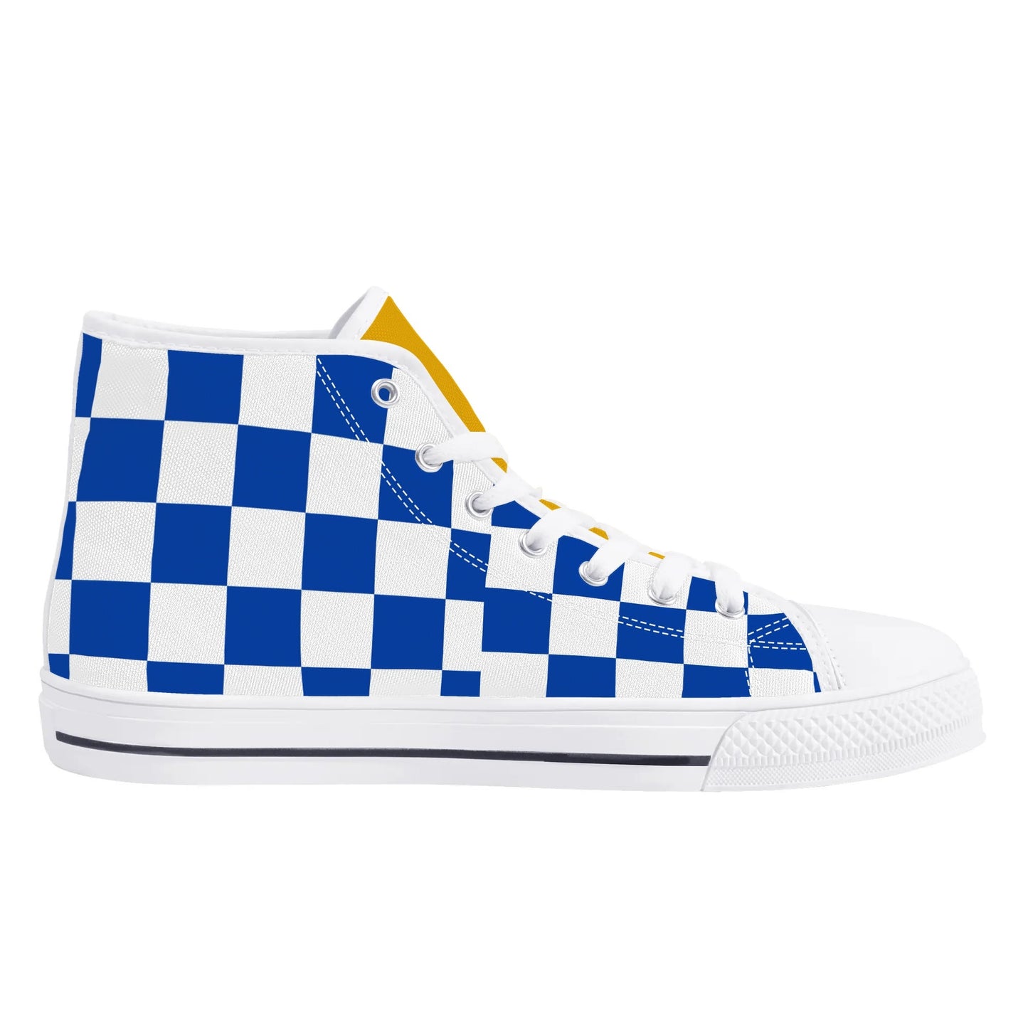 PITTS PANTHERS CHECKERED PATTERN - Mens High Top Canvas Shoes