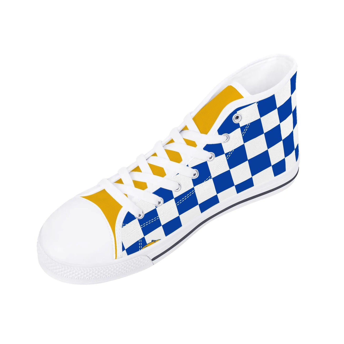 PITTS PANTHERS CHECKERED PATTERN - Mens High Top Canvas Shoes